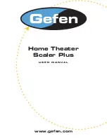 Gefen Home Theater Scaler PLUS User Manual preview