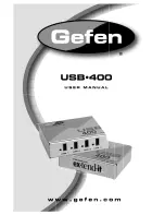 Preview for 1 page of Gefen USB-400 User Manual