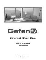 Preview for 1 page of GefenTV GTV-ETH-2COAX User Manual