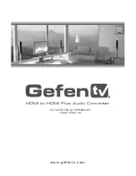 GefenTV GTV-HDMI-2-HDMIAUD User Manual preview