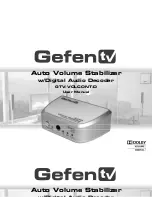 GefenTV GTV-VOLCONT-D User Manual preview