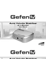 GefenTV GTV-VOLCONT User Manual preview