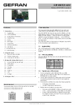 gefran EXP-MBTCP-ADV Manual предпросмотр