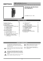 Preview for 1 page of gefran GEFLEX Multifunction Operating Instructions And Warnings