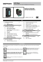 gefran GTF 25-40-50-60A Installation And Operation Manual preview