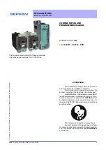 Preview for 1 page of gefran GTF Configuration And Programming Manual