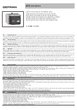 gefran GTZ-25 Series Quick Start Manual preview