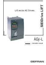 Предварительный просмотр 1 страницы gefran SIEIDrive LIFT AGy -L Instruction Manual