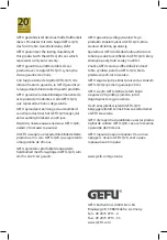 Предварительный просмотр 16 страницы Gefu 29401 User Manual