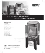 Gefu TRICUT User Manual preview