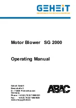 GEHEIT ABAC SG 2000 Operating Manual preview