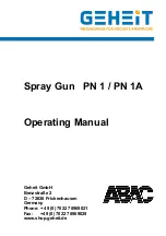 Preview for 1 page of GEHEIT PN 1 Operating Manual