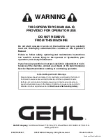 Предварительный просмотр 84 страницы Gehl 1448 Plus Operator'S Manual