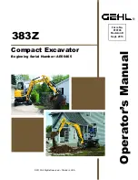 Gehl 383Z Operator'S Manual preview