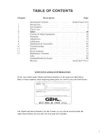 Preview for 3 page of Gehl ,5625DX Operator'S Manual