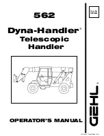 Предварительный просмотр 1 страницы Gehl Dyna-Handler 562 Operator'S Manual