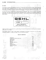 Preview for 2 page of Gehl HL 2500 Owner'S Manual