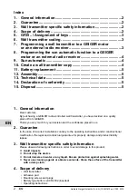 Preview for 2 page of GEIGER GF25 Series Original Assembly And Operating Instructions