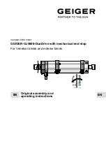 Предварительный просмотр 1 страницы GEIGER GJ5606-DuoDrive Original Assembly And Operating Instructions