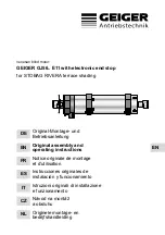 Предварительный просмотр 9 страницы GEIGER GJ5620 Original Assembly And Operating Instructions