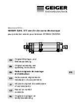 Preview for 17 page of GEIGER GJ5620 Original Assembly And Operating Instructions