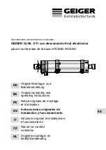 Предварительный просмотр 25 страницы GEIGER GJ5620 Original Assembly And Operating Instructions