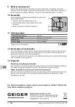 Предварительный просмотр 4 страницы GEIGER LC AIR GF280 Series Original Assembly And Operating Instructions