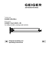 GEIGER SOLIDline GU45 Series Original Assembly And Operating Instructions preview