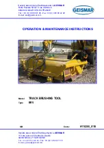 Preview for 1 page of GEISMAR BRV Operation & Maintenance Instructions Manual