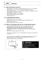 Preview for 43 page of Geko 20010 ED-S/DEDA Operating Instructions Manual