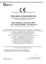 Предварительный просмотр 12 страницы Geko G81222 Manual