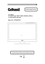 Gelhard GTV1682PVR User Manual preview