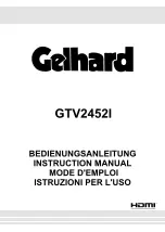 Preview for 1 page of Gelhard GTV2452 Instruction Manual