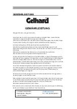 Предварительный просмотр 40 страницы Gelhard GTV2483 User Manual