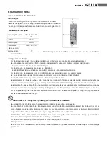 Preview for 4 page of Gelia 4002002301 Instruction Manual