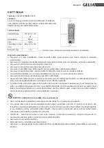 Preview for 6 page of Gelia 4002002301 Instruction Manual