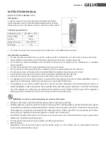 Preview for 8 page of Gelia 4002002301 Instruction Manual