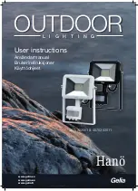 Preview for 1 page of Gelia HANO SLED-20UPG User Instructions