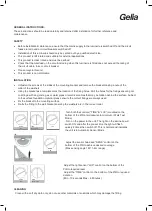 Preview for 5 page of Gelia HANO SLED-20UPG User Instructions