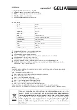 Preview for 4 page of Gelia LEDMASTER LY3311 User Instructions