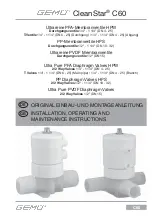 Preview for 1 page of GEM CleanStar C60 HPS Installation, Operating And Maintenance Instruction