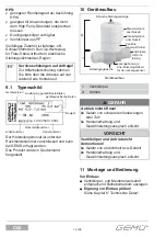 Preview for 14 page of GEM CleanStar C60 HPS Installation, Operating And Maintenance Instruction