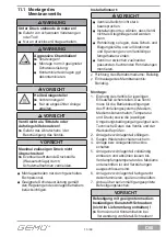 Preview for 15 page of GEM CleanStar C60 HPS Installation, Operating And Maintenance Instruction