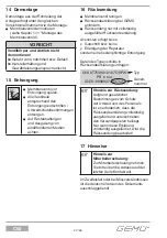 Preview for 20 page of GEM CleanStar C60 HPS Installation, Operating And Maintenance Instruction