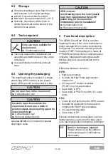 Preview for 35 page of GEM CleanStar C60 HPS Installation, Operating And Maintenance Instruction