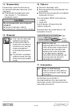 Preview for 42 page of GEM CleanStar C60 HPS Installation, Operating And Maintenance Instruction