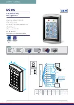 Preview for 1 page of GEM DG 800 Operation Manual