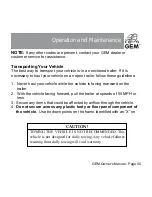 Preview for 46 page of GEM e2 2005 Owner'S Manual