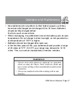 Preview for 48 page of GEM e2 2005 Owner'S Manual