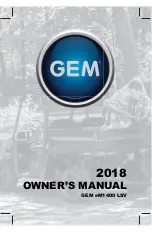 GEM eM1400 LSV 2018 Owner'S Manual preview